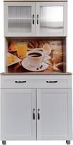 "Blanca" virtuvės bufetas "Tall Cupboard Bistro White