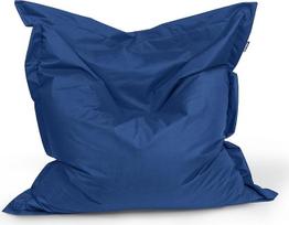 "BuBiBag Bean Bag" stačiakampio formos grindų pagalvė 180 x 145 cm, 32 skirtingų spalvų Bean Bag, skirta naudoti patalpose ir lauke (tamsiai mėlyna/šviesiai mėlyna)