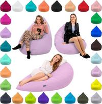 "BuBiBag Bean Bag", XXL grindų pagalvėlė suaugusiesiems ir vaikams, tinkama žaidimams ar poilsiui, patalpose ir lauke, nes atspari vandeniui, su EPS karoliukais (alyvinė, XXL)