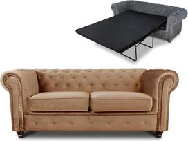 "Chesterfield Asti" sofa-lova iki 2 sėdimų vietų, sofa su miego funkcija, 2 sėdimų vietų sofa, sofos komplektas, sofos komplektas, medinės kojelės, "Glamour" (smėlio spalvos (Velvet 28))