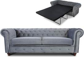 "Chesterfield Asti" sofa-lova, iki 3 vietų sofa su miego funkcija, 3 vietų sofos komplektas, sofos komplektas, medinėmis kojelėmis apmušta sofa