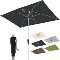 "Doppler SL-AZ" aliuminio skėtis 220 x 140 cm Stačiakampio formos skėtis su rankena Modernaus dizaino Stipri apsauga nuo UV spindulių 220 x 140 cm, antracito spalvos