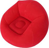 "Dpofirs Blow Up Chair", pripučiama kėdė, pripučiama kėdė, pripučiama, PVC, nešiojama, sulankstoma pripučiama sofa svetainei, miegamajam, balkonui, biurui, kelionėms (raudona)