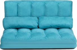 "Dreamade" sulankstoma sofa lova su 2 pagalvėlėmis, sulankstoma sofa su lovos funkcija, 6 lygiai, reguliuojama sofa lova svetainei, miegamajam, balkonui