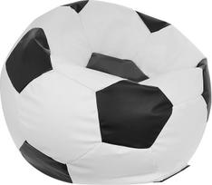 "Ecopuf Bean Bag Ball" - "Bean Bag" kamuolys - "Bean Bag" žaidimų krepšys - futbolo reikmenys vaikų kambariui - ekologiška oda - 90 x 55 cm, juoda E14