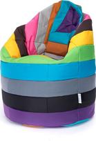 "Ecopuf Bean Bag L Stripes" - lauko ir vidaus poliesterio pupelių maišas su užtrauktuku nuo praradimo - 70 x 110 cm