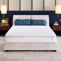 "EGO Home Topper" 90 x 200 cm "Memory Foam" čiužinio viršutinis sluoksnis 8 cm aukščio, H2 "Oeko-Tex" sertifikuotas aukštos kokybės čiužinio viršutinis sluoksnis, kvėpuojantis 3D tinklelio užvalkalas, čiužinio viršutinis sluoksnis 90 x 200 cm "Box Spring"