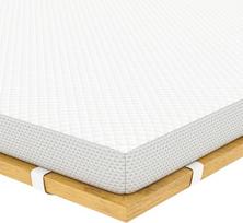 "EGO Home" čiužinio viršutinis sluoksnis iš atminties putų 160 x 190 cm ir 5 cm aukščio, kvėpuojantis čiužinio viršutinis sluoksnis, čiužinio viršutinis sluoksnis, čiužinio viršutinis sluoksnis lovai ir lovos spyruoklei, skalbimo užvalkalas