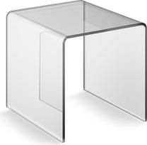 "EH Design" akrilo stiklo staliukas, kavos staliukas, mini naktinis staliukas, mini staliukas, skaidrus akrilo stiklas, medžiagos storis 8 mm, 40 x 34 x 30 cm
