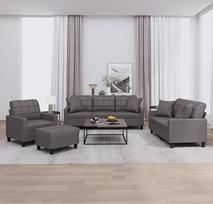 "Festnight" 3-2-1 sofos komplektas, svetainės sofa, 3 vietų sofa + 2 vietų sofa + kėdė, audinys, sofos ir sofos svetainei, miegamajam, biurui, butui