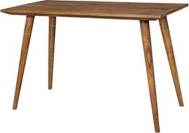 "FineBuy" stačiakampio formos valgomojo stalas, 120 cm, Šešamo medžio masyvas, dizaino valgomojo stalas 4-6 žmonėms, kaimo namų virtuvės stalas, medinis stalas, tvirtas kaimiškas stalas