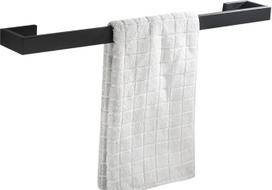 "Flybath" rankšluosčių turėklų juosta 304 nerūdijantis plienas, vieno sluoksnio vonios rankšluosčių laikiklis, montuojamas ant sienos, 60 cm/24 colių, matinis juodas paviršius