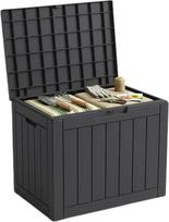 "Floordirekt" sandėliavimo dėžė - antracitas - oro sąlygoms atspari dėžė terasai ir balkonui - 118 l - sodo dėžė - 56 x 43 x 53 cm (118 l)
