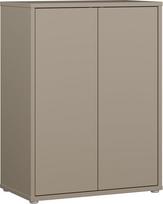 "Forte Alice Springs" 70 80 Šiuolaikinė minimalistinė 2 durų komoda Svetainė Miegamasis Kompozitinė mediena Taupe 74,5 cm pločio x 99,1 cm aukščio x 41,5 cm gylio