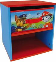 "Fun House" 712533 PAW Patrol Vaikų naktinis staliukas su stalčiumi MDF mediena/mėlyna neaustinė medžiaga 33 x 30 x 36 cm