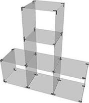 "Glassteck Vitrine" 40 x 40 cm grūdintas stiklas