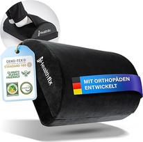 "Healthfix" ergonominis kojų atramos stalui ir kt. Reguliuojamo aukščio pėdų atrama su integruota pūkine kišenėle, idealiai tinkanti biurui ir namų biurui, pagerina sėdėjimo pozą.