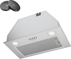 "Hermitlux" gartraukis 52 cm Įmontuojamas gartraukis 750 m³/h Šnabždesys 68 dB A klasės 3 lygių ištraukiamasis oro recirkuliacija su aktyvintos anglies filtru LED nerūdijantis plienas