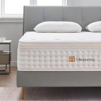 "Hiepunos" čiužinys 180 x 200 cm 26 cm aukščio 7 zonų spyruoklinis čiužinys Ortopedinis kišeninis spyruoklinis čiužinys su patogiu atminties putų sluoksniu, kietumas H3, nugaros reljefas, 100 naktų bandomojo miego