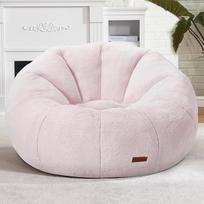 "Hobestluk Bean Bag" kėdės Didelė suaugusiesiems skirta sofa-lovelė su užpildu Patogus milžiniškas "Bean Bag" kėdė su erdviu dizainu, skirta skaityti, žaisti ar atsipalaiduoti (rožinė)