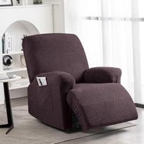 "KinCam" ištempiamas fotelio užvalkalas su porankiu, "Wing Chair" užvalkalas, fotelio užvalkalas poilsio krėslui ir televizoriaus krėslui, minkštas skalbiamas sofos užvalkalas vaikams, šunims ir naminiams gyvūnams (1 sėdima vieta, kava)