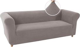 "LINGKY Stretch Chesterfield" sofos užvalkalas 3 vietų sofos užvalkalas su atramomis rankoms, "Spandex Jacquard" sofos užvalkalas, neslystantis sofos užvalkalas, skalbiamas sofos užvalkalas naminiams gyvūnams (Taupe, 3 vietos)