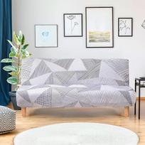 "LiveGo" Futono apmušalai be porankių, ištempiamas sulankstomas sofos lovos užvalkalas su elastingu dugnu, atspausdintas prigludęs sofos užvalkalas, baldų apsauga naminiams gyvūnams, vaikams (Style033)
