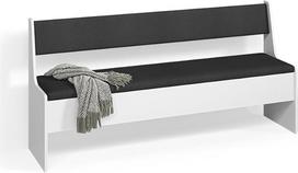 "Livinity Tiberio" valgomojo kampinis suolas, baltas, 41,5 x 166,6 cm