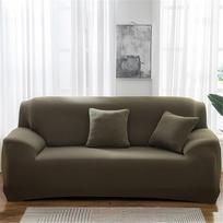 "Odot" sofos užvalkalas, poliesterio tamsios spalvos sofos užvalkalas, kampinis sofos užvalkalas, sofos užvalkalas, elastingas sofos užvalkalas, L formos, neslystanti sofos apsauga dekoravimui (4 sėdimos vietos, alyvuogių spalvos)