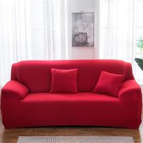 "Odot" sofos užvalkalas, poliesterio paprastas sofos užvalkalas, kampinis sofos užvalkalas, sofos užvalkalas, elastingas sofos užvalkalas, L formos, neslystanti sofos apsauga dekoravimui (raudona, 4 sėdimos vietos)