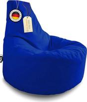 "PATCH HOME" žaidėjų kėdė "Bean Bag" - 2 dydžiai - 25 spalvos XL - 75 cm skersmuo, 30 cm sėdynės aukštis, 80 cm aukštis Mėlyna