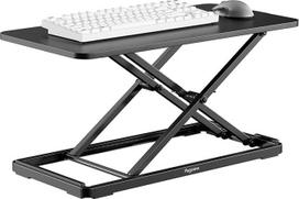 "PEGZONE Standing Seat Desk", reguliuojamo aukščio, ergonomiškas stalo priedas, 61 x 30 cm, stovimas stalas, sulankstomas nešiojamojo kompiuterio stalas, juodas