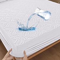"Premium" čiužinio apsauga, neperšlampanti 120 x 200 cm, "Fitted Sheet Luxury", 3D raštas, itin gerai sugerianti, kvėpuojanti čiužinio danga, neperšlampama čiužinio apsauga, apsauga nuo drėgmės, "Fitted Sheets" -