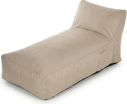 "Premium" XXL lauko "Bean Bag" gultas su atminties putų užpildu, atsparus oro sąlygoms ir UV spinduliams, 600D Oksfordo nailonas, skirtas sodui, balkonui, baseinui (Taupe/Sand/Dark Grey) (Taupe, ilgas "Beanbag")