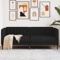 "Rantry" 2 vietų sofa Juodas audinys Sodo baldai Sofa lova Svetainės sofos Lauko sofos Lauko svetainė Terasa Lauko lauko baldai