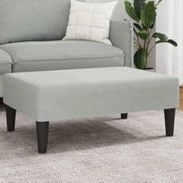 "Rantry" kojų atrama, šviesiai pilka, 77 x 55 x 31 cm, aksominė sodo sofa lova Svetainės sofos sofos lauko svetainei Lauko terasa Lauko terasa
