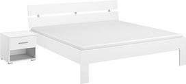 "Rauch Möbel Ryba Futon lova su 1 naktiniu staliuku, baltos spalvos, gulėjimo plotas 180 x 200 cm, bendri matmenys, plotis x aukštis x gylis: 232 x 88 x 215 cm