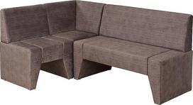 "Rodnik Trend" kampinis suolas, 3 dalių sėdimųjų baldų komplektas, modulinis minkštas suolas, taupe, virvės išvaizdos, suolas virtuvei ir valgomajam, 180 x 120 x 84 cm