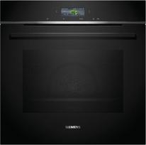 "Siemens" HB734G1B1 iQ700 išmanioji įmontuojama orkaitė, 59,4 cm pločio, "activeClean" - savaiminio valymo sistema, orkaitės asistentas su valdymu balsu, "humidClean Plus" - greitam valymui, juoda