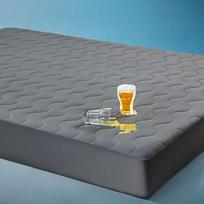 "Sonive" čiužinio apsauga 140 x 200 cm, vėsinantis ir vandeniui atsparus čiužinio viršutinis sluoksnis su "Nanotex", džersio formos viršutinis sluoksnis 140 x 200 cm, gilios 38 cm kišenės, tamsiai pilkos spalvos