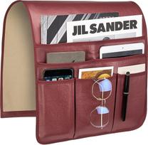 "Teniux Fernbedienungshalter", "Kunstleder-Armlehnen-Organizer mit 6 Taschen für Liegestuhl, Couch, Sofa, Sessel", "Caddy für Smartphone", "Bücher", "Zeitschriften", "iPad", "Fernbedienungen" (Roséwein)