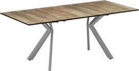 "Vicco Trill" valgomojo stalas "Rustic Oak / Grey" 140 x 90 cm ištraukiamas su sinchroniniu prailginimu, leidžiančiu keisti stalo ilgį