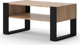"Vicco Olli" kavos staliukas "Goldkraft Oak" 92 x 52,4 cm su lentyna žurnalams ir nuotolinio valdymo pulteliams