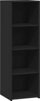"vidaXL Highboard Black" 40x41x124 cm Medžio kompozitas