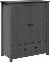 "vidaXL Highboard Sideboard Spintelė Komoda Šoninė spintelė Šoninė spintelė Daugiafunkcinė spintelė Aukšta spintelė Stovinti spintelė Pilka 83 x 41,5 x 100 cm Pušies masyvo mediena