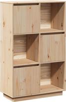 "vidaXL Highboard Sideboard Komoda Spinta Šoninė spinta Šoninė spinta Daugiafunkcinė spinta Medinė spinta Aukšta spinta 74 x 35 x 117 cm Pušies masyvo mediena