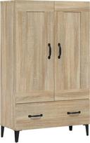 "vidaXL Highboard" stalčių komoda Komoda Šoninė spinta Šoninė spinta Daugiafunkcinė spinta Aukšta spinta Stovinti spinta Sonoma ąžuolas 70 x 31 x 115 cm Medienos medžiaga