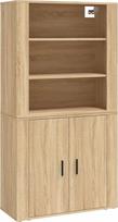 "vidaXL Highboard", stalčius su daugybe vietos, universali spintelė, dokumentų spinta, sieninė spinta, komoda svetainei, moderni, Sonoma ąžuolo medienos medžiaga
