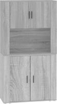 "vidaXL Highboard", stalčius su daugybe vietos, universali spintelė, dokumentų spinta, sieninė spinta, komoda su stalčiais, skirta svetainei, moderni, pilka Sonoma mediena
