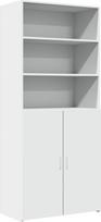 "vidaXL Highboard", šoninė spinta su laikymo vieta, aukšta spintelė, skirta svetainei, šoninė spintelė, įvairios paskirties spintelė, balta medžio medžiaga